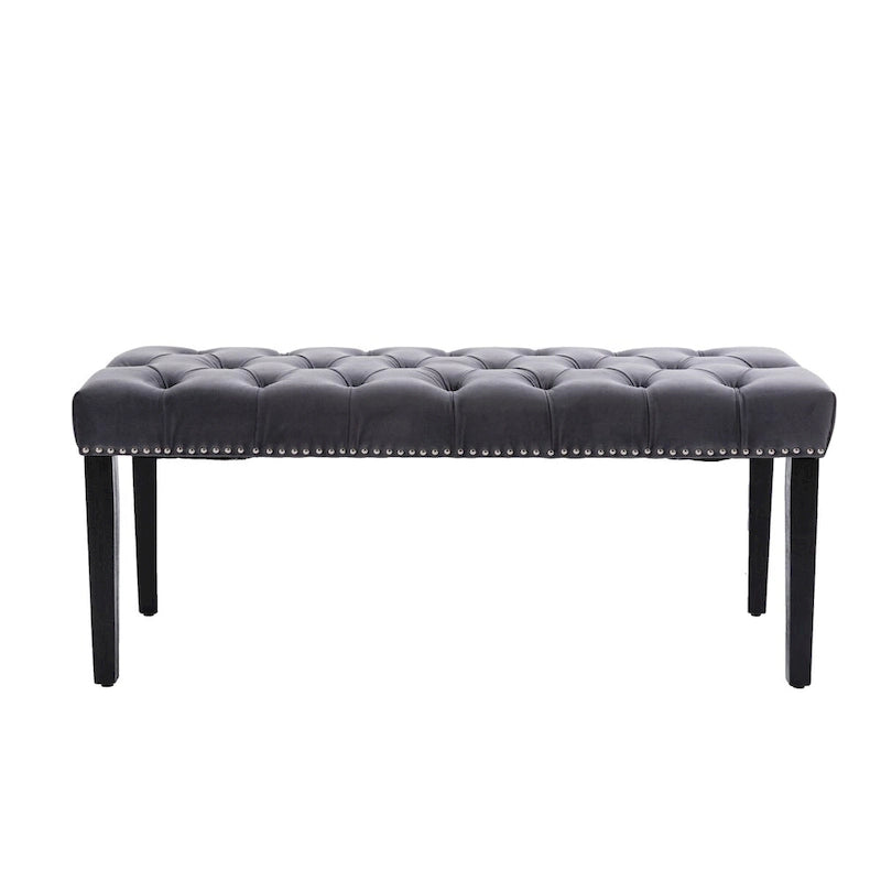 Banc ottoman capitonné, repose-pieds, tabouret, banc d'appoint