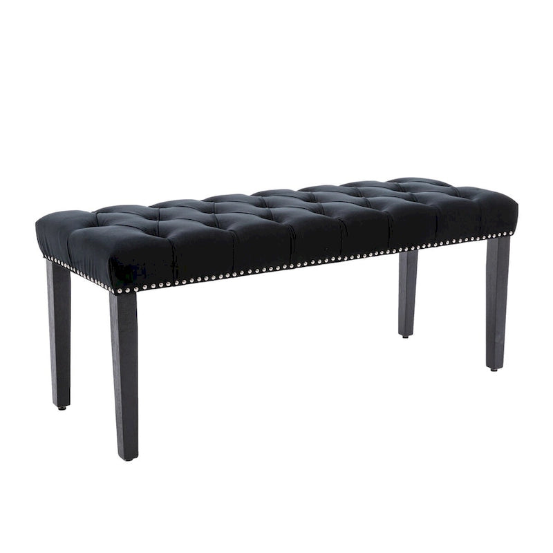 Banc ottoman capitonné, repose-pieds, tabouret, banc d'appoint