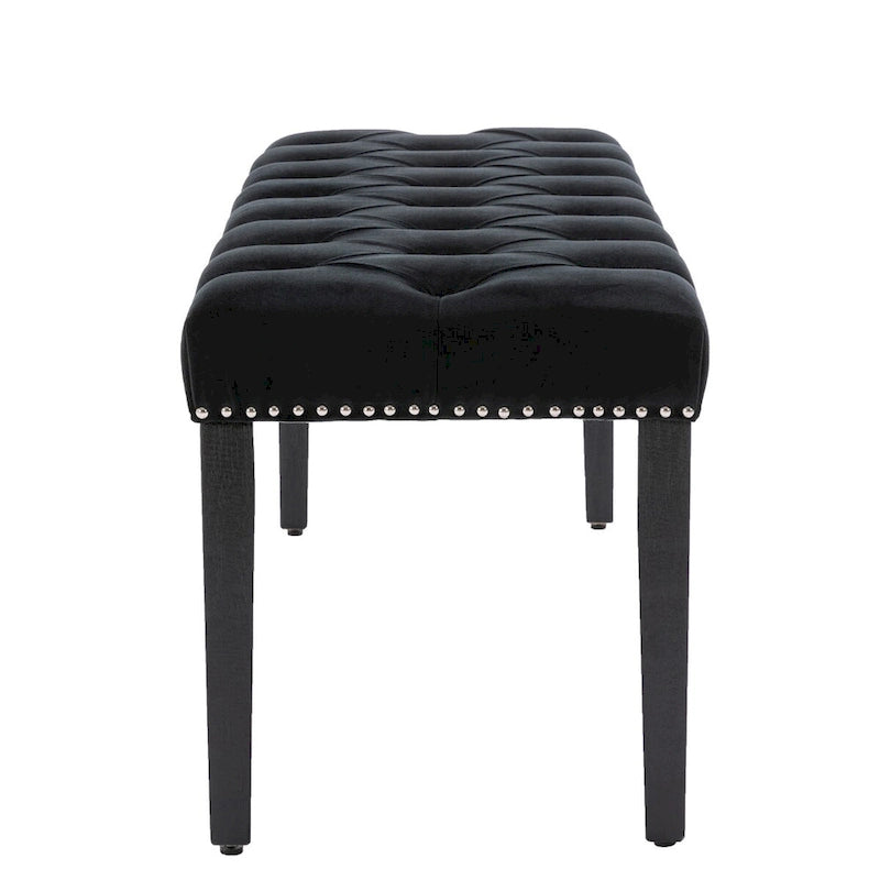 Banc ottoman capitonné, repose-pieds, tabouret, banc d'appoint