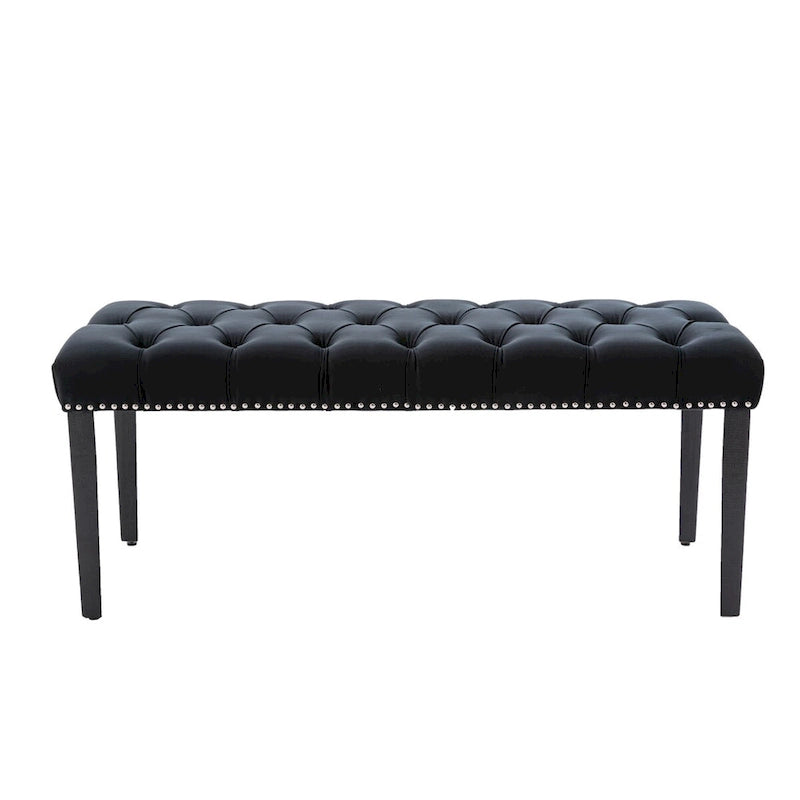 Banc ottoman capitonné, repose-pieds, tabouret, banc d'appoint