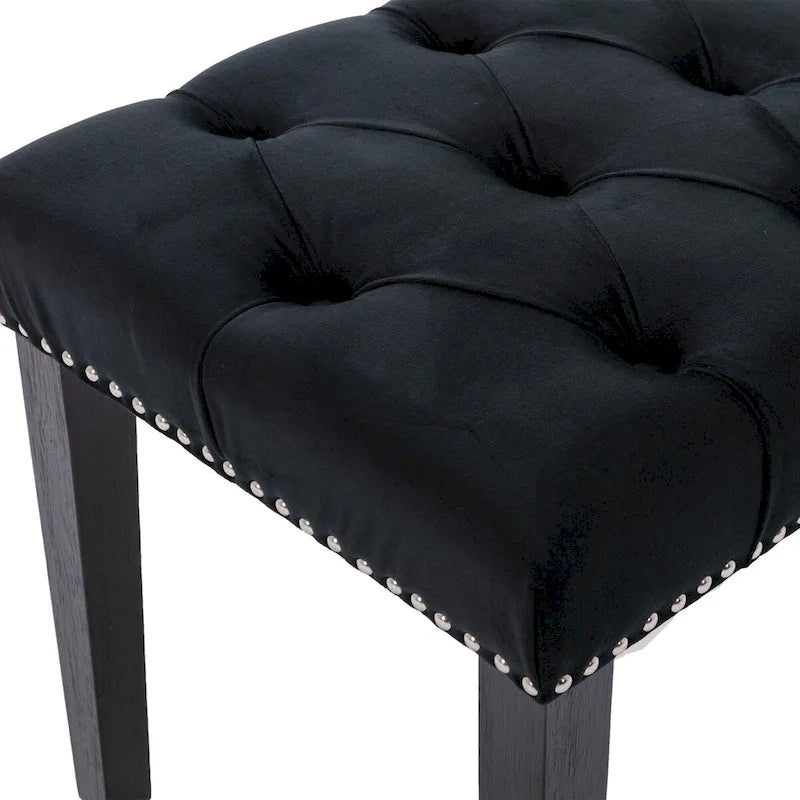 Banc ottoman capitonné, repose-pieds, tabouret, banc d'appoint