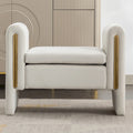 Banquette simple en tissu velours Banc à chaussures Banc de maquillage pour chambre à coucher Intérieur