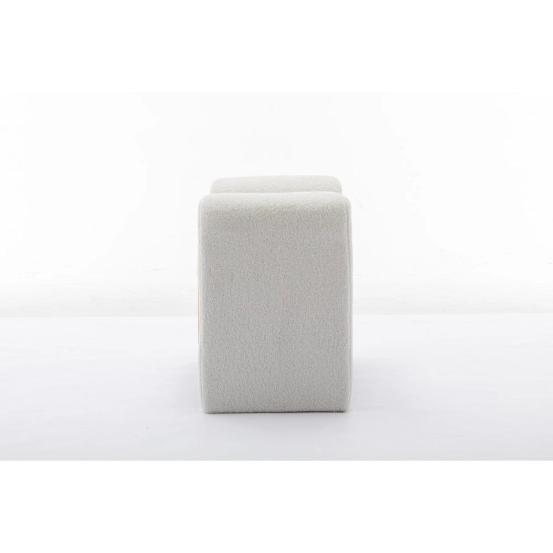 Banquette simple en tissu velours Banc à chaussures Banc de maquillage pour chambre à coucher Intérieur