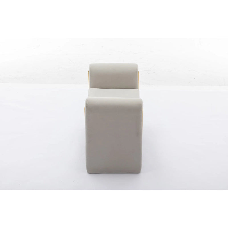 Banquette simple en tissu velours Banc à chaussures Banc de maquillage pour chambre à coucher Intérieur