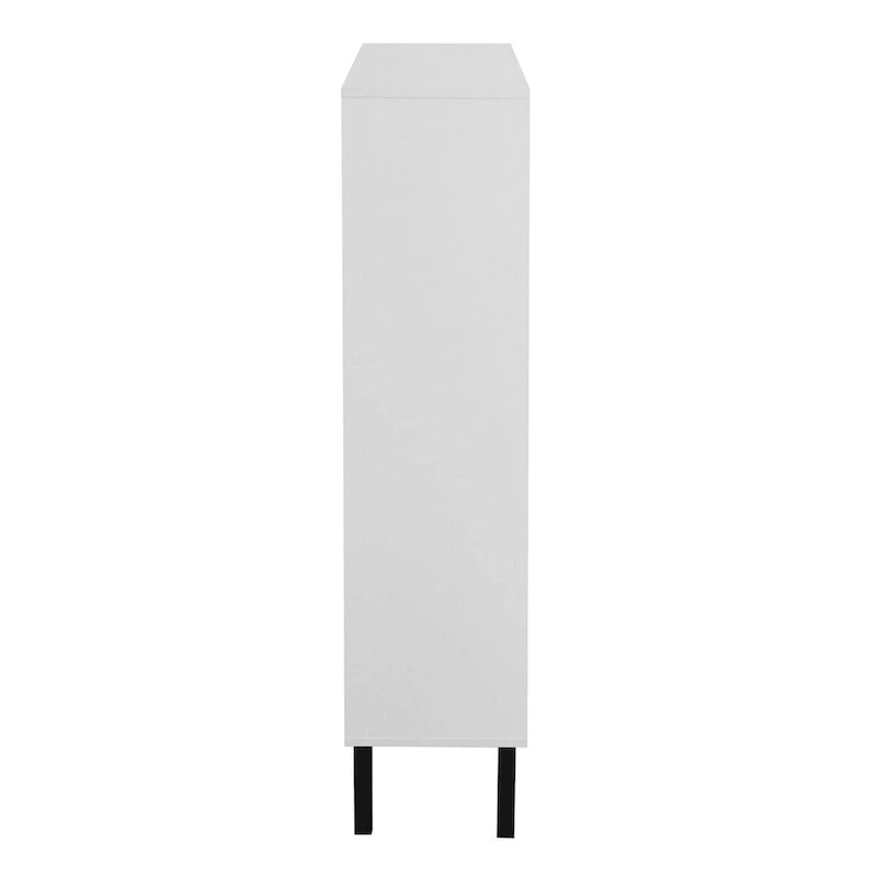 Meuble à chaussures, organisateur de rangement autoportant avec tiroirs et pieds en métal, meuble de rangement avec 2 tiroirs basculants pour entrée