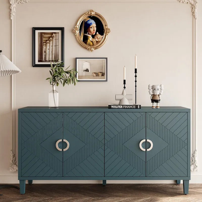 Meuble de rangement 4 portes en MDF