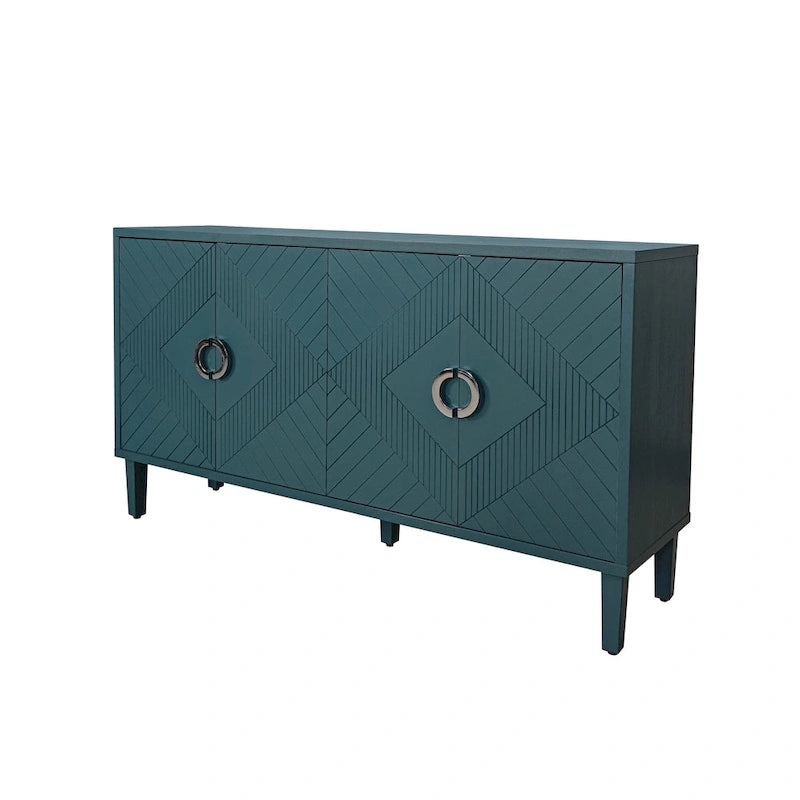 Meuble de rangement 4 portes en MDF