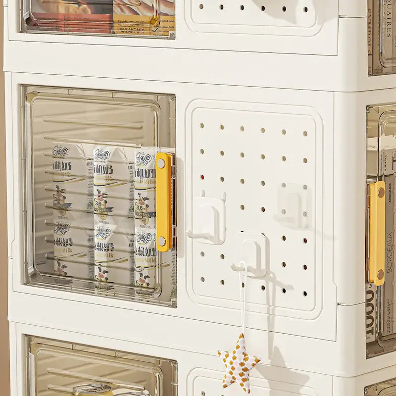 Bibliothèque roulante à 4 niveaux avec roulettes, bacs de rangement grande capacité, organiseur de rangement roulant multifonctionnel et mobile