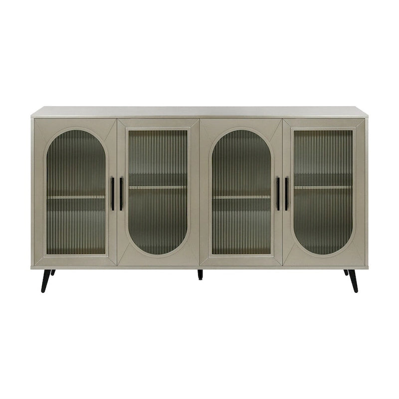 Armoire de rangement en bois avec portes et étagères réglables