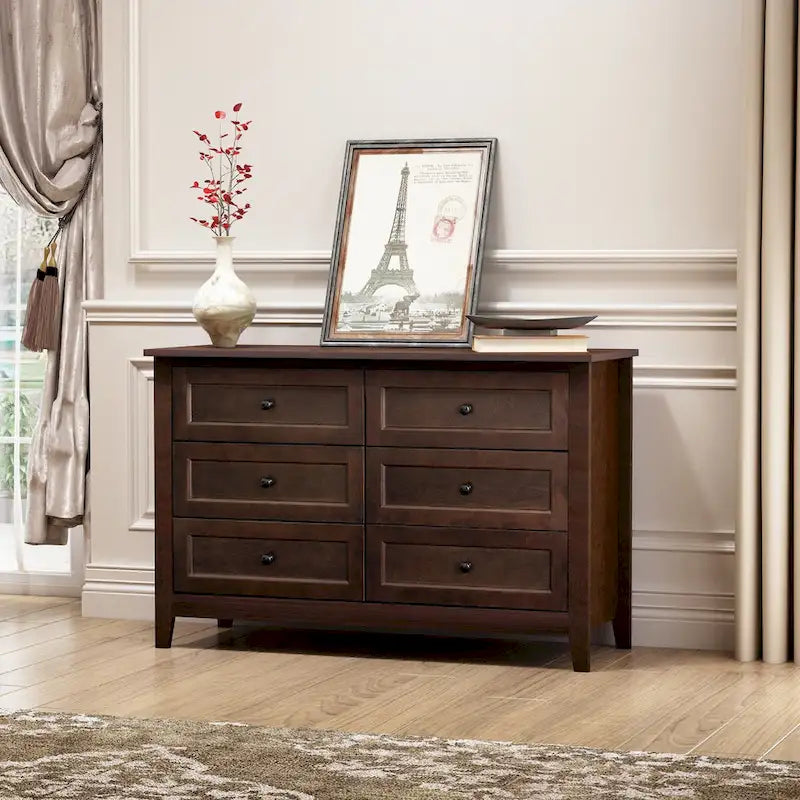 Buffet en bois massif avec tiroirs peints par pulvérisation, meuble de rangement de vaisselle/buffet/console/casier de rangement