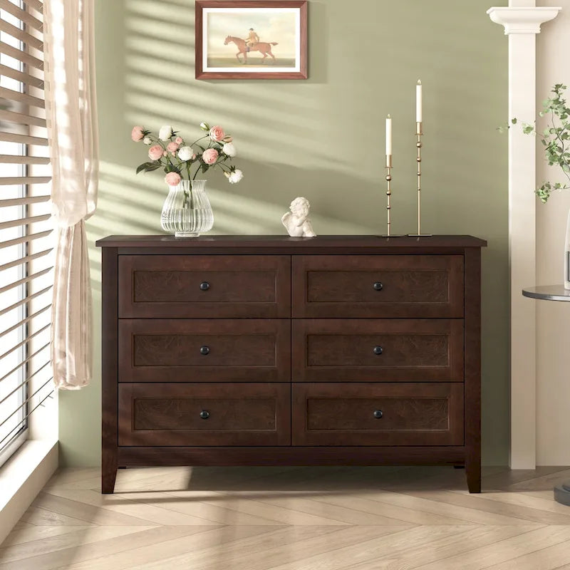 Buffet en bois massif avec tiroirs peints par pulvérisation, meuble de rangement de vaisselle/buffet/console/casier de rangement