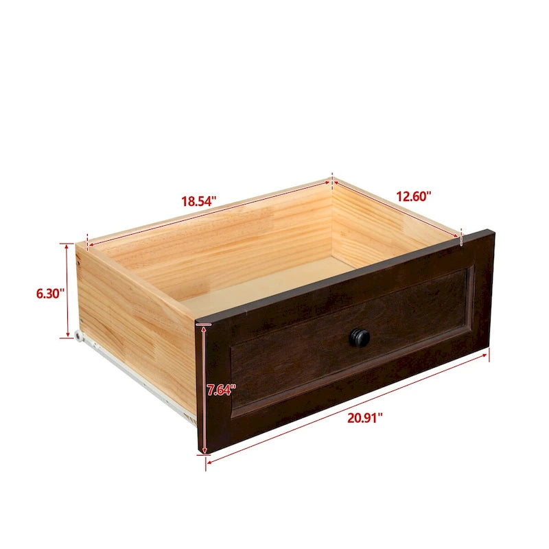 Buffet en bois massif avec tiroirs peints par pulvérisation, meuble de rangement de vaisselle/buffet/console/casier de rangement