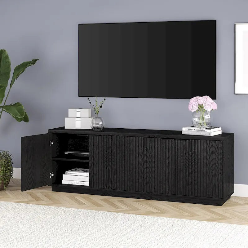 Meuble TV rectangulaire pour téléviseurs jusqu'à 78 70 de large