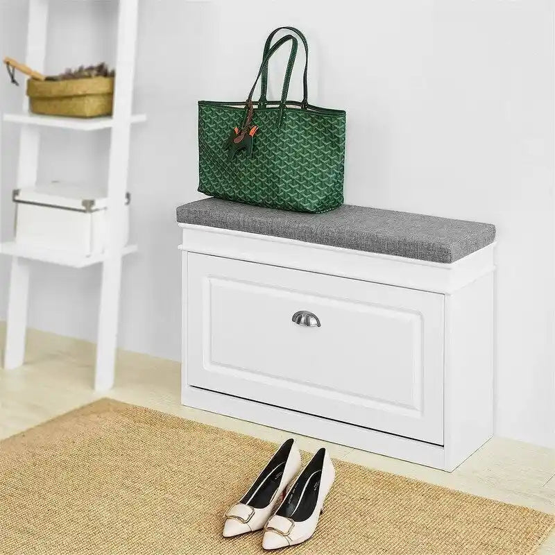 Meuble à chaussures avec tiroir basculant – 24 P x 75 L x 51 H cm