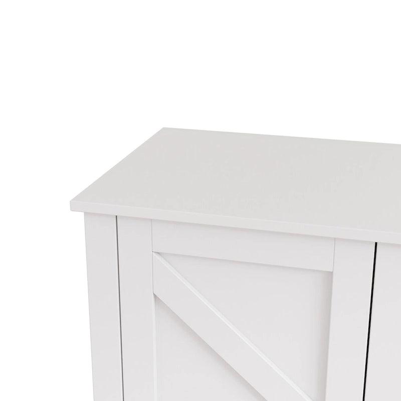 Buffet de rangement à 4 portes et 4 étagères