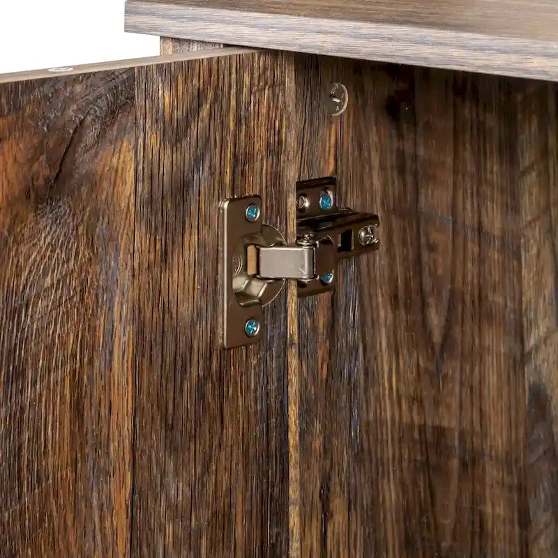 Buffet de rangement à 4 portes et 4 étagères