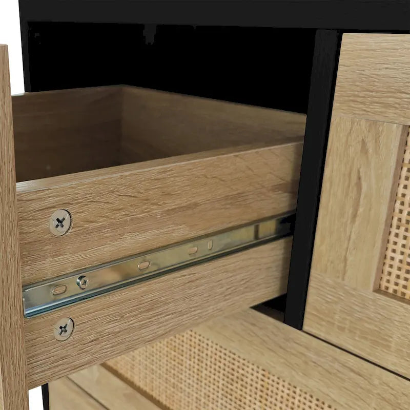 Armoire en rotin à 4 tiroirs GEITIN