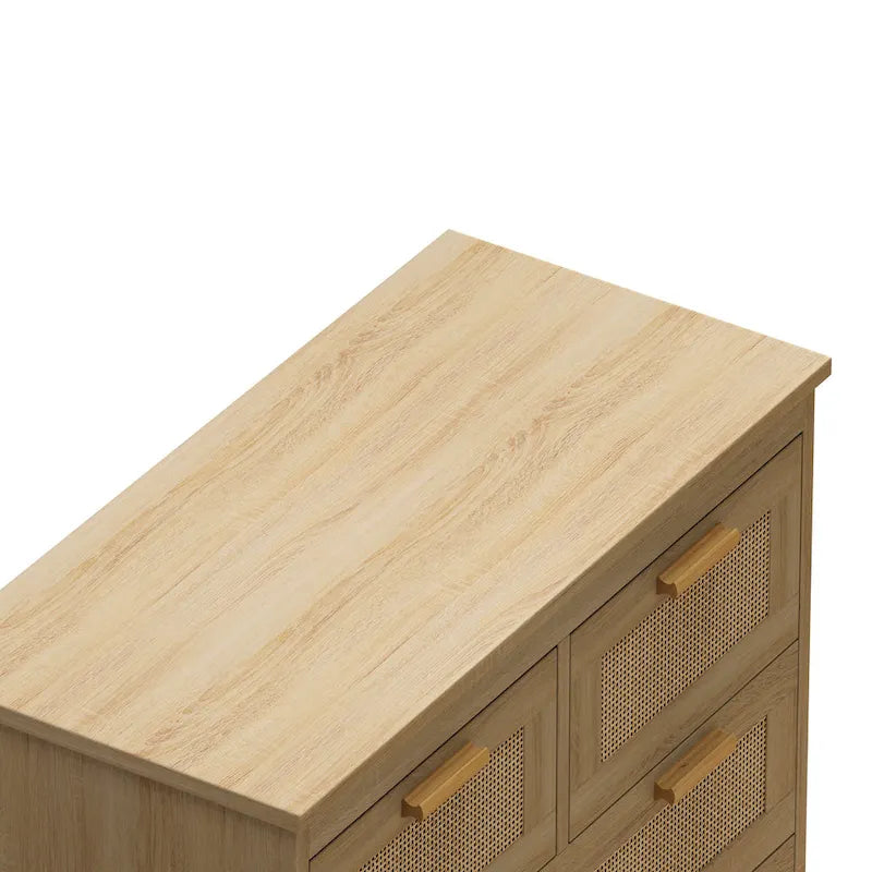 Armoire en rotin à 4 tiroirs GEITIN