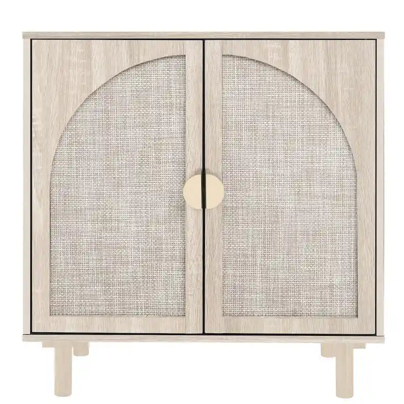 Organisateur de garde-manger en bois à 2 portes avec tablettes réglables, armoire de rangement pour chambre, salon, cuisine