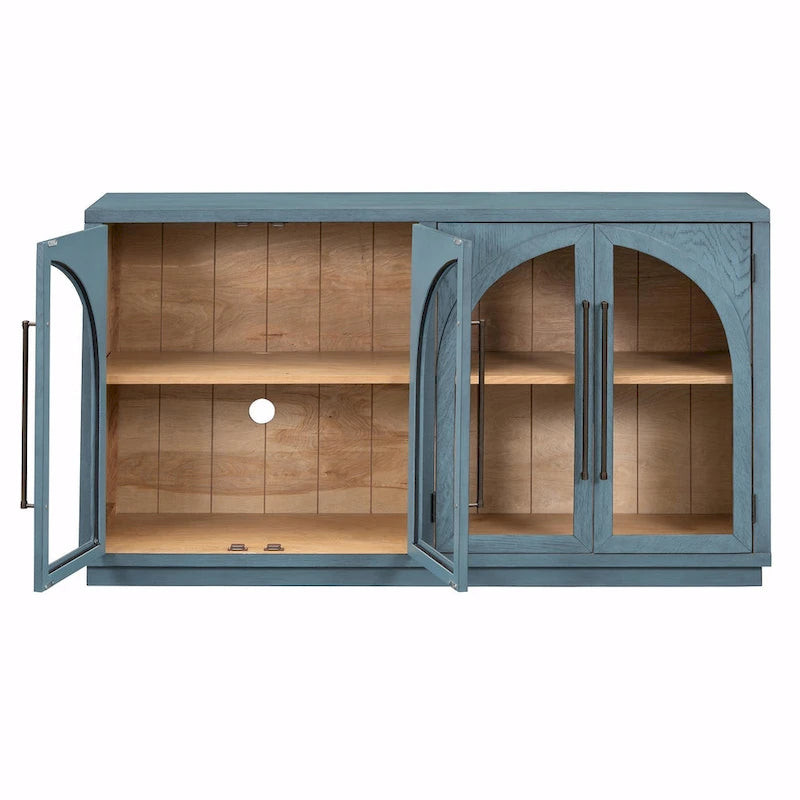 Bahut Rétro 4 Portes Grand Rangement