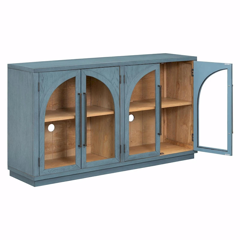 Bahut Rétro 4 Portes Grand Rangement