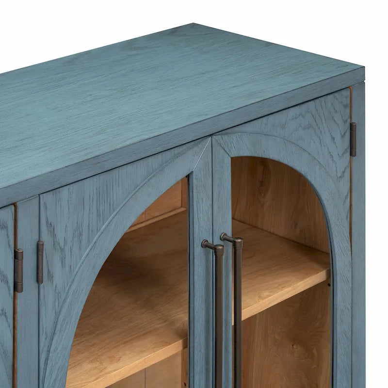 Bahut Rétro 4 Portes Grand Rangement