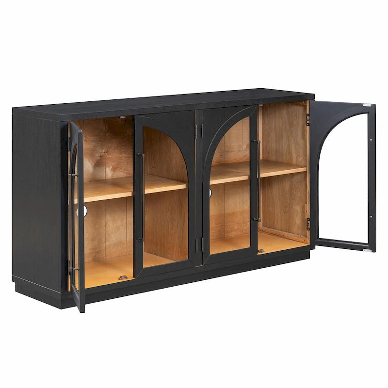 Bahut Rétro 4 Portes Grand Rangement