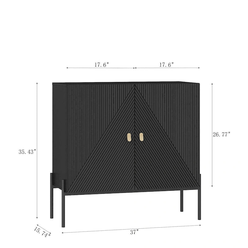 Buffets Meubles Armoires Meuble de bar à café pour la maison, avec tiroirs, 2 armoires et casier à vin 6 bouteilles pour salon (Noir)