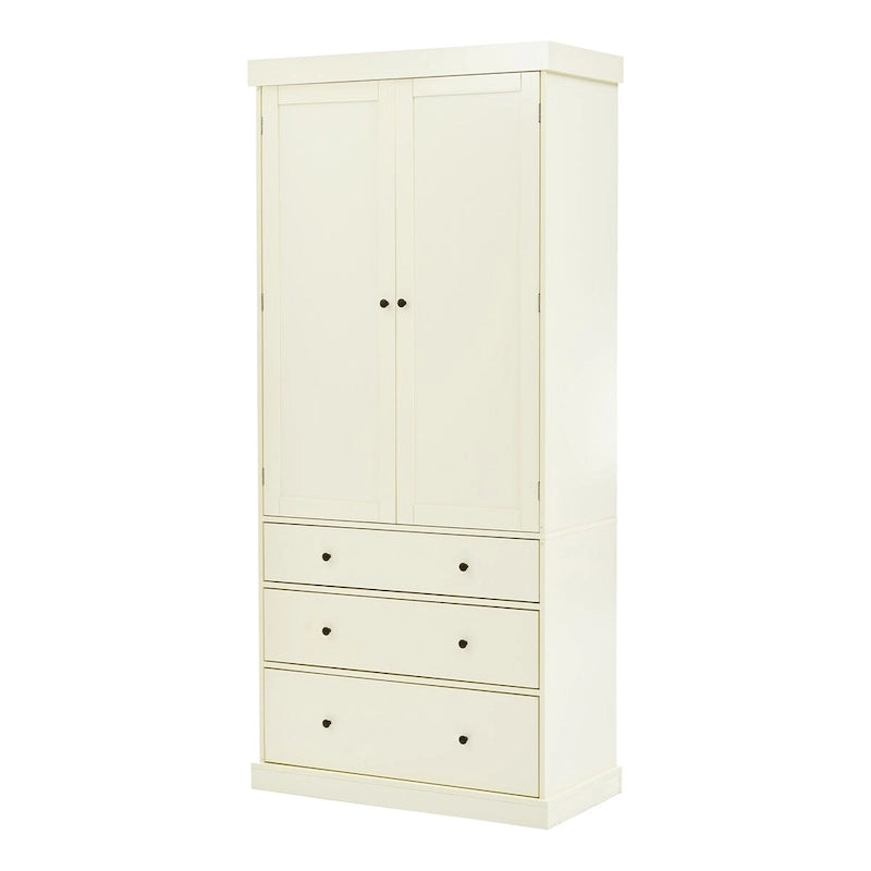 Meuble de cuisine de 77 pouces, placard de rangement haut autoportant avec 3 étagères réglables, 8 étagères de porte, 3 tiroirs pour la cuisine