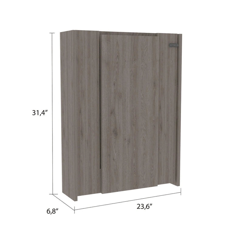 Table pliante Tacoma, sept étagères intérieures, finition blanche, haute qualité et durable