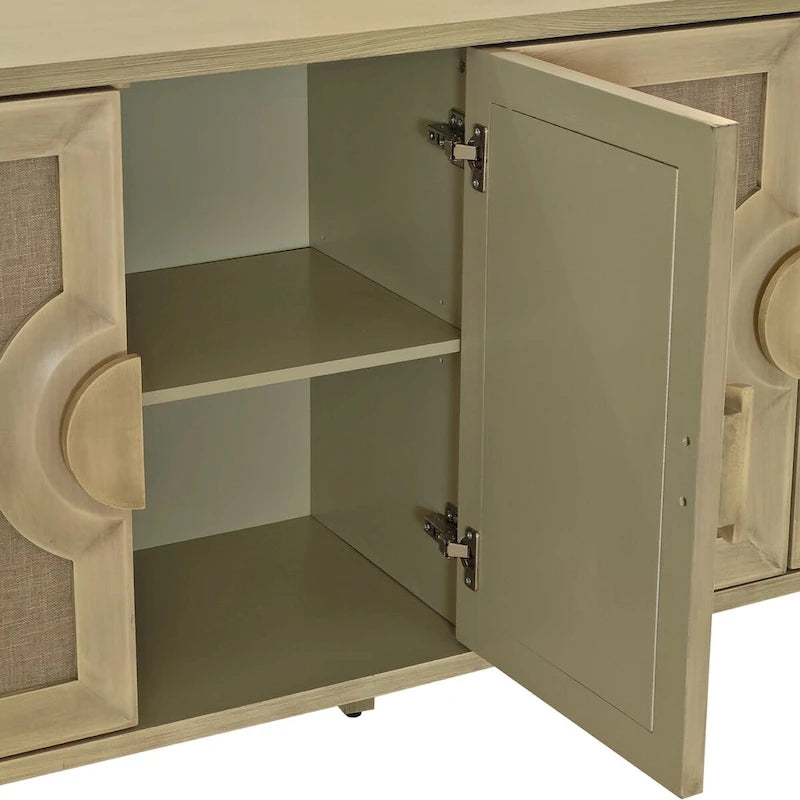 59.84Élégante armoire vintage à 4 portes