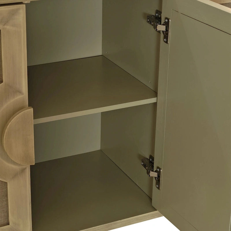 59.84Élégante armoire vintage à 4 portes