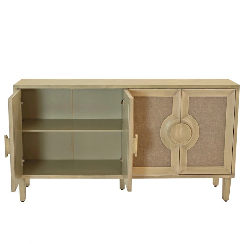 59.84Élégante armoire vintage à 4 portes