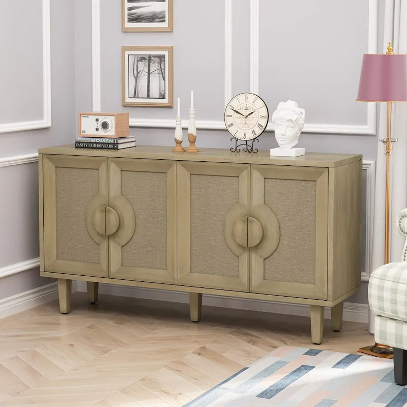 59.84Élégante armoire vintage à 4 portes