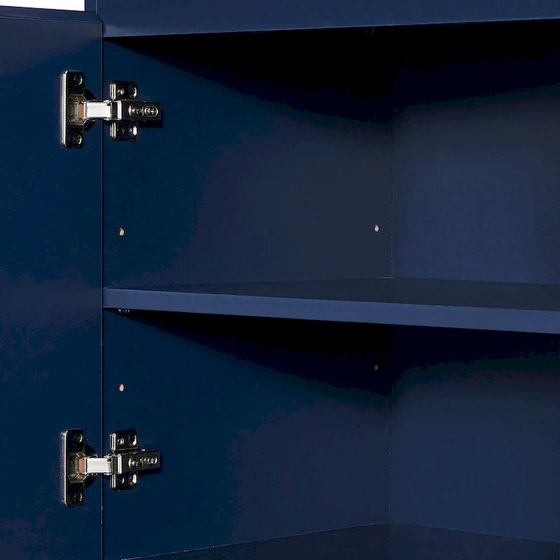 Bahut deux portes avec pieds en métal doré