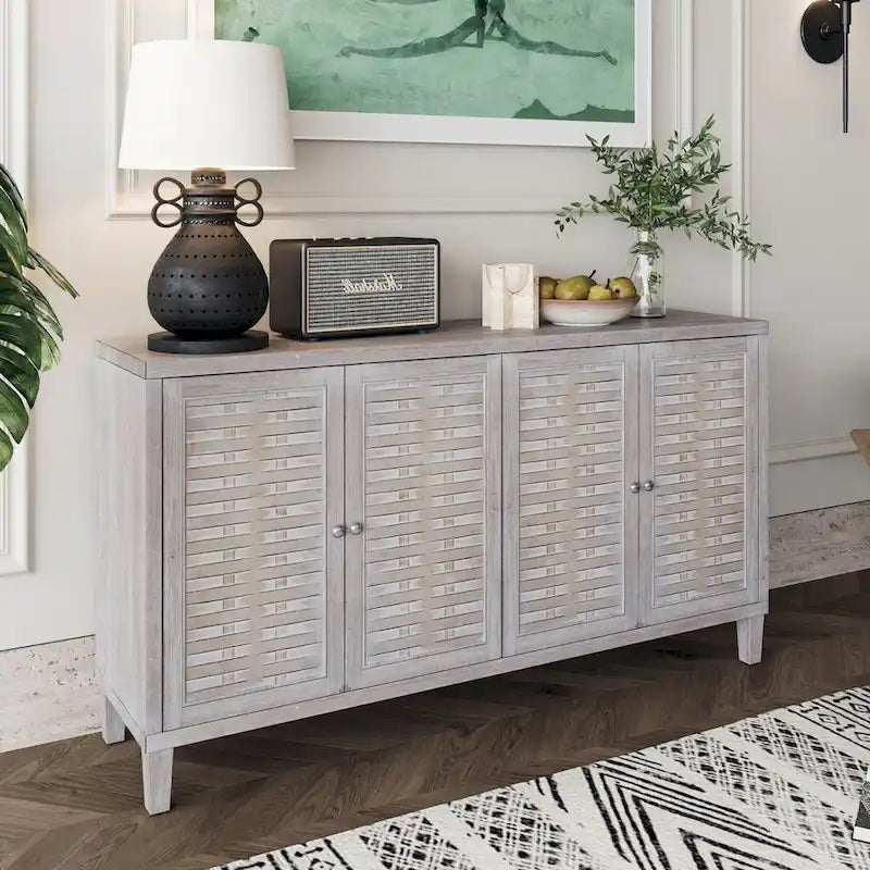 Meuble d'appoint 4 portes en bois buffet