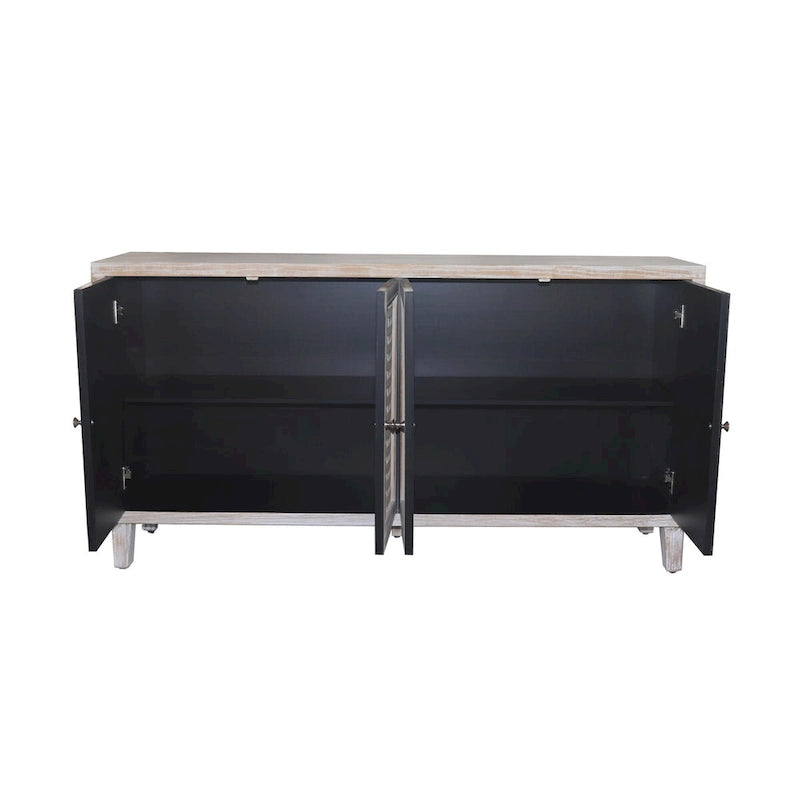 Meuble d'appoint 4 portes en bois buffet