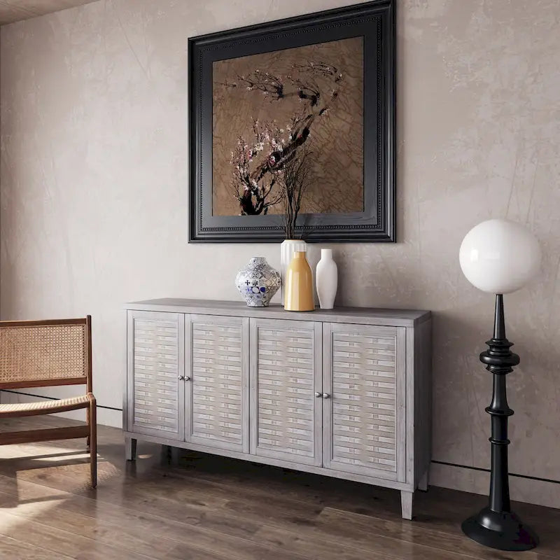 Meuble d'appoint 4 portes en bois buffet