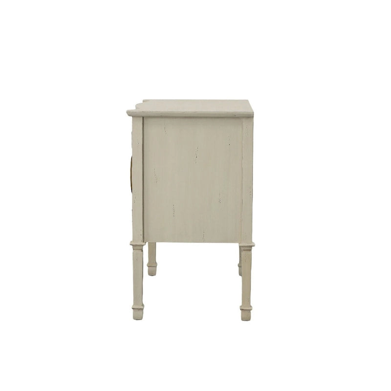 Desserte 2 portes Willow 36, crème vieillie