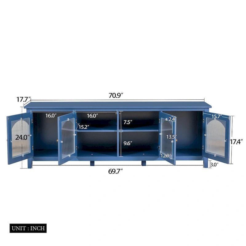Meuble TV élégant RR de 71 pouces