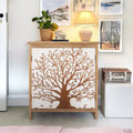 Armoire de rangement en bois à 2 portes Accent