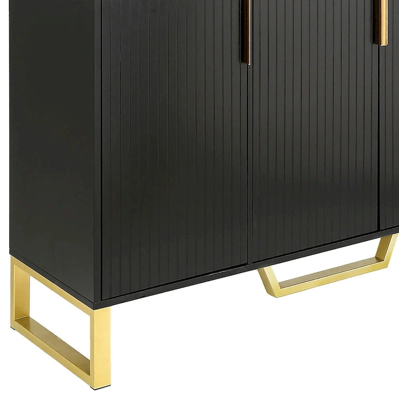 Buffet en bois moderne et élégant avec plateau autocollant imitation marbre