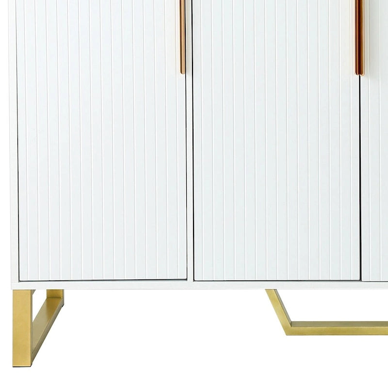 Buffet en bois moderne et élégant avec plateau autocollant imitation marbre