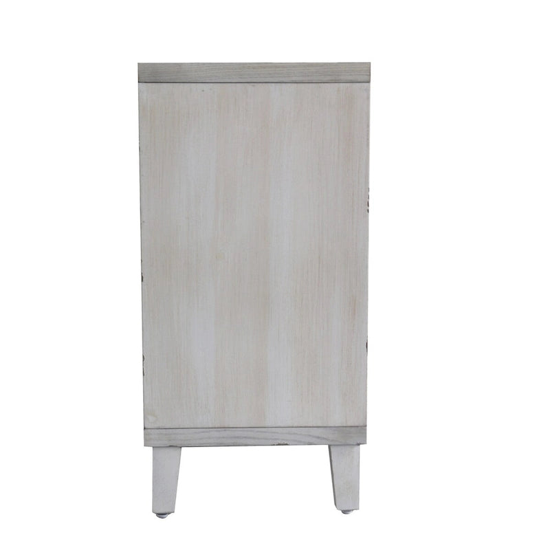 Meuble d'appoint 4 portes persiennes en bois buffet