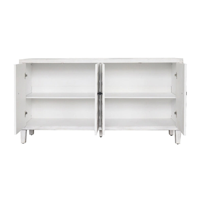 Meuble d'appoint 4 portes Meuble en bois Buffet de rangement
