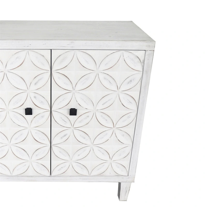 Meuble d'appoint 4 portes Meuble en bois Buffet de rangement