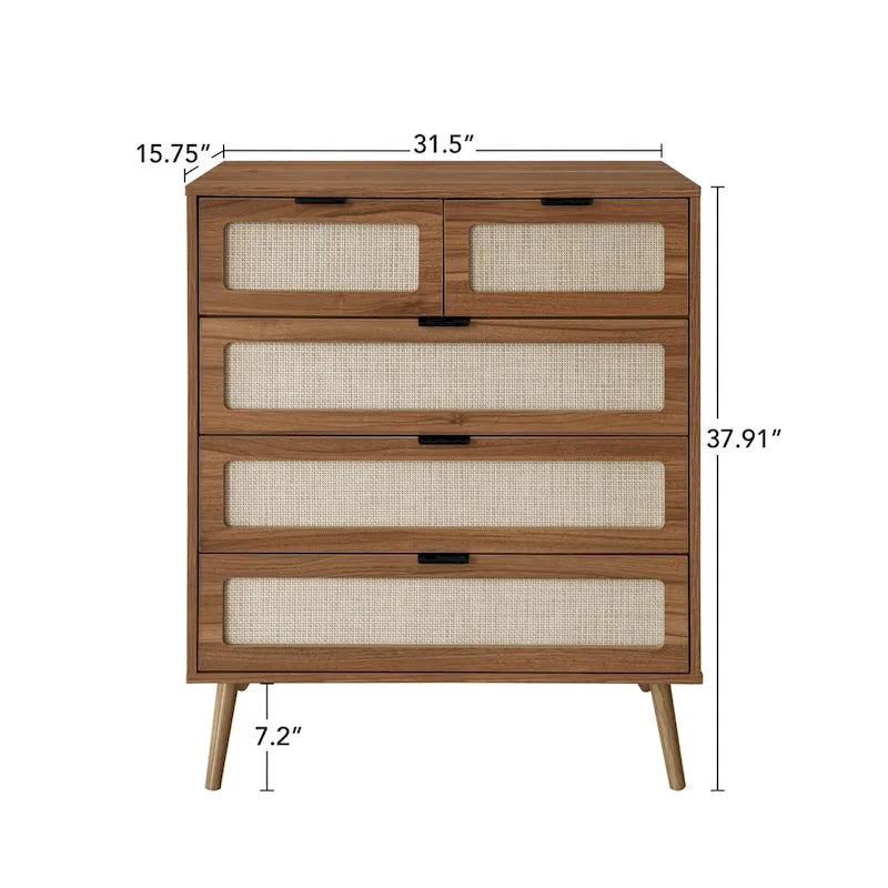 Meuble de rangement d'appoint 5 tiroirs