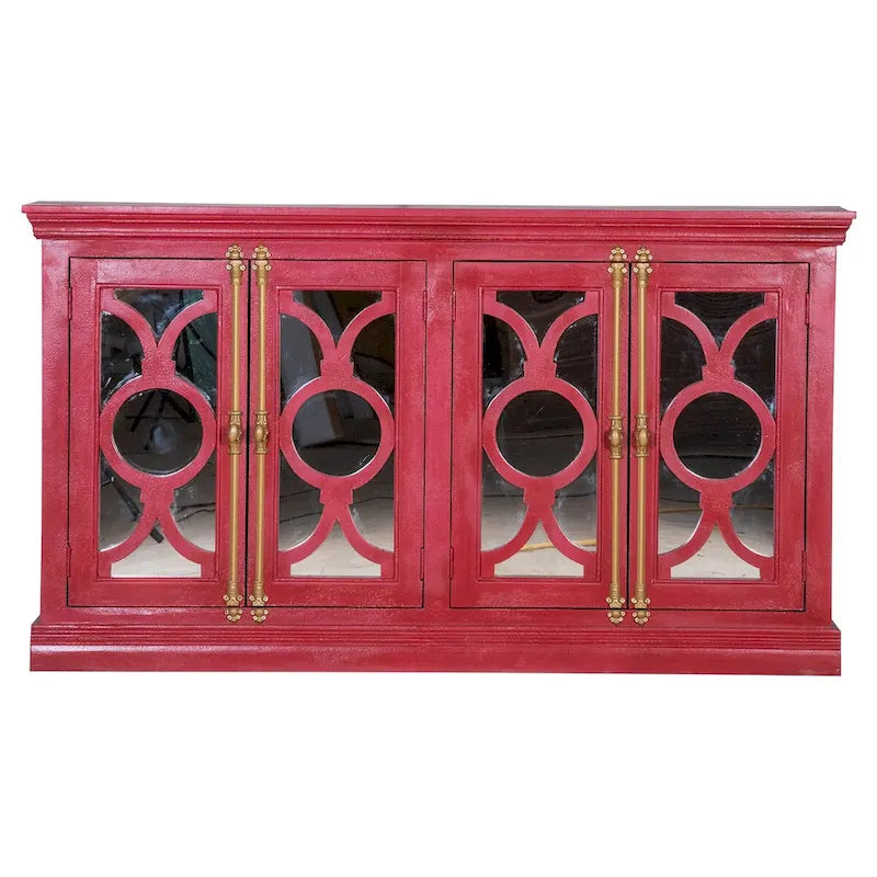 Bahut à Vaisselle Maadze 71 avec 4 Portes Vitrées