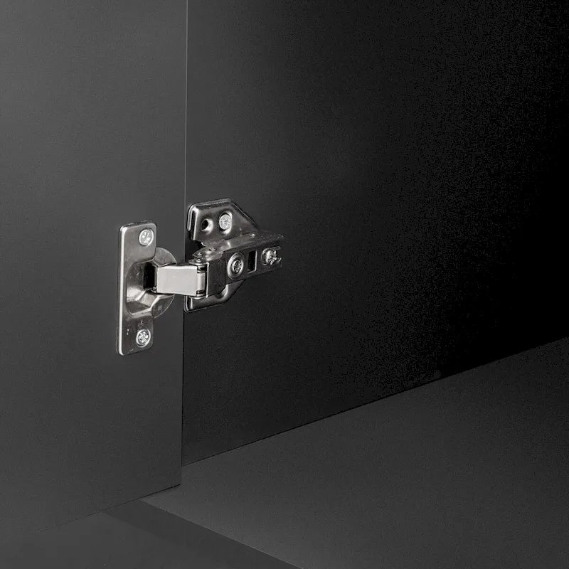 Meuble de rangement au design incurvé avec étagères réglables pour salons