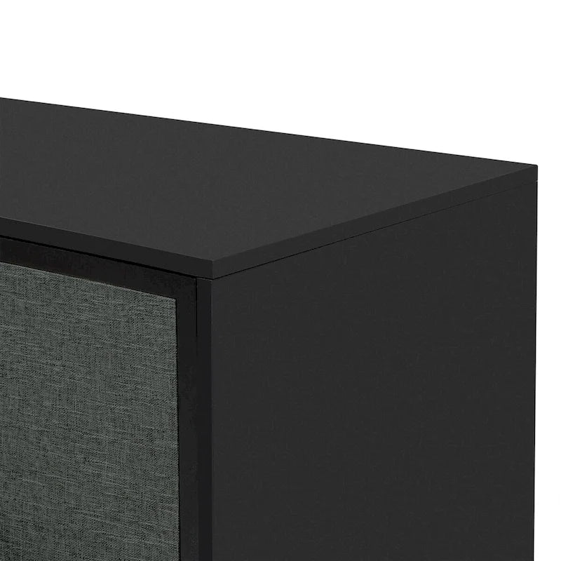 Meuble de rangement au design incurvé avec étagères réglables pour salons